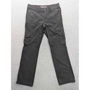 Dickies Cargo Pants Womens SZ 6 Black Relaxed Fit Workwear Utility 100% Cotton